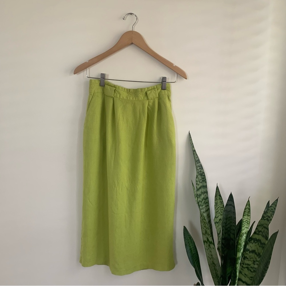 Vintage Green Danielle B. Midi Skirt